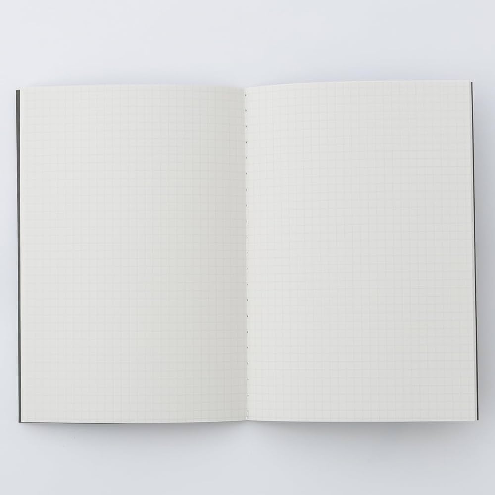 Amazon | 無印良品 ノート・5mm方眼 ダークグレー A5 30枚 糸